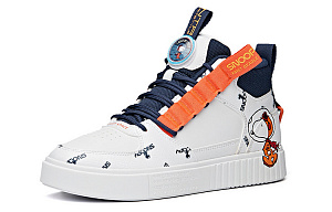 ANTA X Snoopy Skateboarding Series Sneakers 'White Navy Orange' 1 3961721