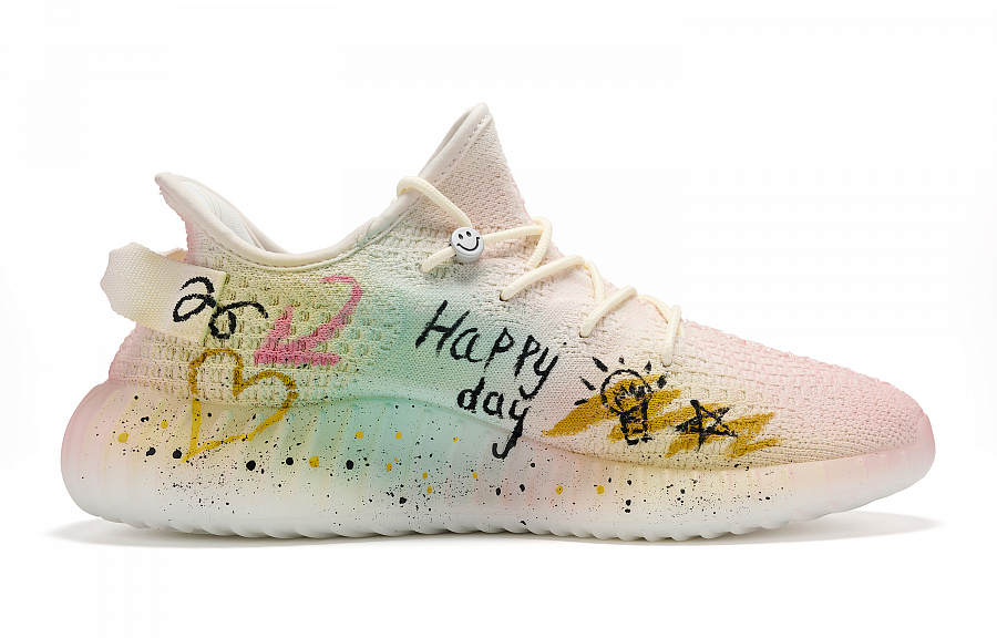 Adidas YEEZY BOOST 350 V2 Abrasion Resistant Low top Casual Shoes Unisex White купить в интернет-магазине Yoocart с быстрой доставкой по России.