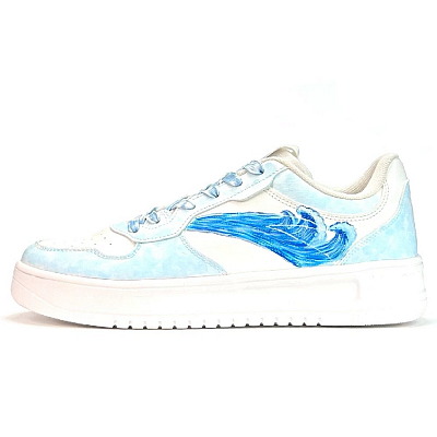 Anta Relaxed Cushioning Abrasion Resistant Lightweight Low Top Skateboard Shoes Unisex Sky Blue
