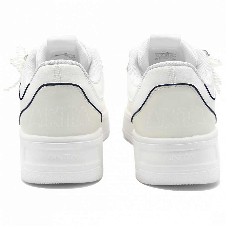 Anta Anti Slip And Wear Resistant Breathable Low Top Skateboard Shoes Women's White Black купить в интернет-магазине Yoocart с быстрой доставкой по России.