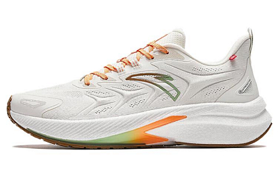 Anta Rocket 5.0 Anti-Slip Wear-Resistant Low-Top Running Shoes Men's White
