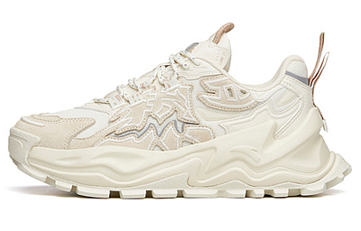 Anta Slip-Resistant Low-Top Chunky Sneakers Women's Ecru
