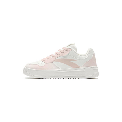 Anta Cushioning Lightweight Low Top Skateboard Shoes Women's Pink White