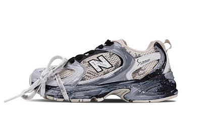 New Balance NB 530 Abrasion Resistant Low Top Casual City Commute Running Shoes Unisex Black Gray