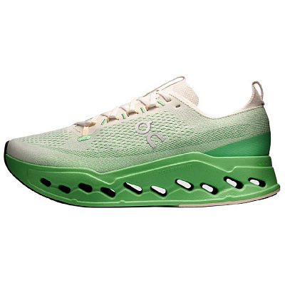 On Cushioning, Breathable, Lightweight Running Shoes Men's White Green