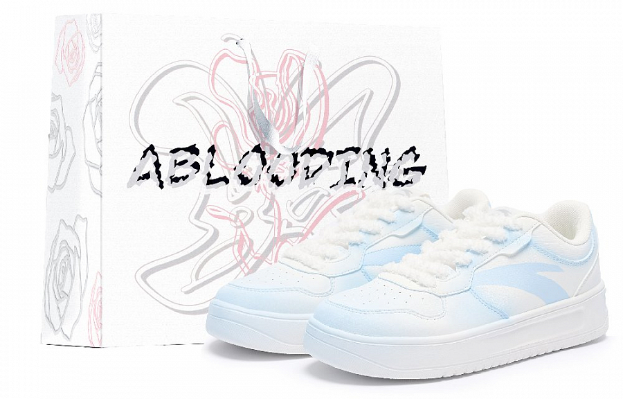 Anta Relaxed Abrasion Resistant Slip Resistant Low Top Skateboard Shoes Men's Light Blue купить в интернет-магазине Yoocart с быстрой доставкой по России.