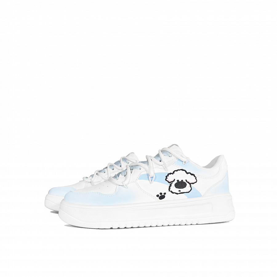 Anta Cute Puppy Attraction Slip Resistant Abrasion Resistant Low top Skateboard Shoes Women's Blue White купить в интернет-магазине Yoocart с быстрой доставкой по России.