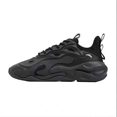 ANTA Chaobai Casual Shoes Men's Low Top Black Star Rock