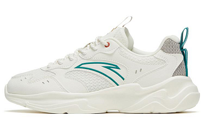 Anta Wear-resistant Non-slip And Breathable Low-Top Sports Casual Shoes Women's White Gray Green