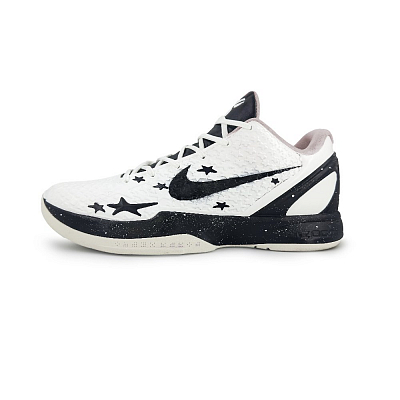 Nike Zoom Kobe 6 'All Star 2.0' Cushioning, Wear Resistant Low Top Basketball Shoes Men's Black White
