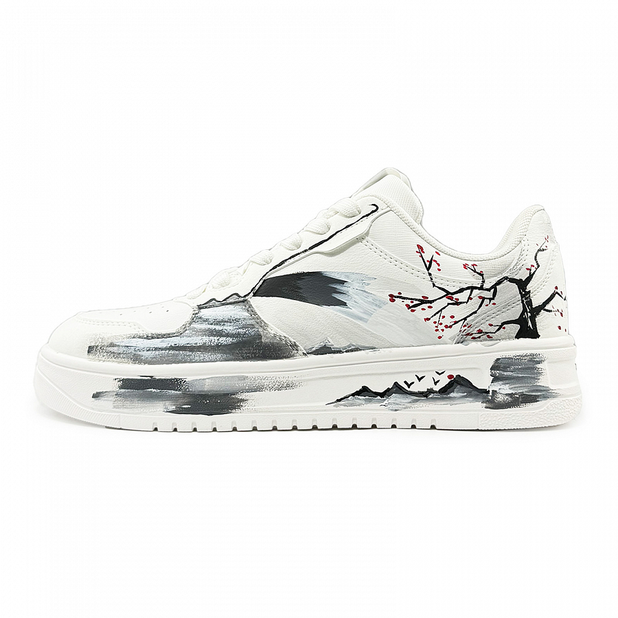 Anta Relaxed Lightweight Height Increasing Slip Resistant Low Top Skateboard Shoes Men's White Black купить в интернет-магазине Yoocart с быстрой доставкой по России.