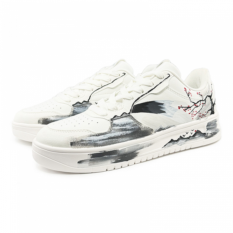 Anta Relaxed Lightweight Height Increasing Slip Resistant Low Top Skateboard Shoes Men's White Black купить в интернет-магазине Yoocart с быстрой доставкой по России.