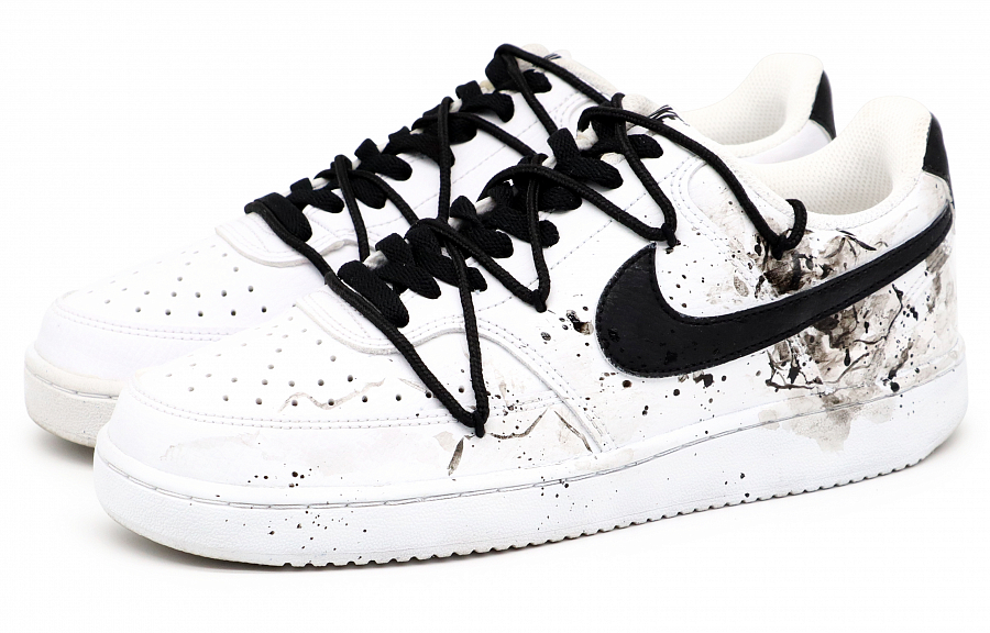 Nike Court Vision 1 Skateboard Shoes Men's Low Top White/Black купить в интернет-магазине Yoocart с быстрой доставкой по России.