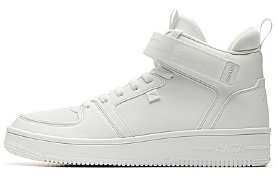 Anta Anti-Slip Wear-Resistant High-Top Skateboard Shoes Women's White