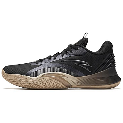 Anta Windhole 5th Generation Anti Slip Wear Resistant Low Top Basketball Shoes Men's Black