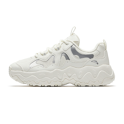 Anta Breathable Height Increasing Low Top Chunky Sneakers Women's White