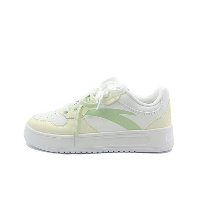 Anta Relaxed Anti Slip Wear Resistant Low Top Skateboard Shoes Unisex Green