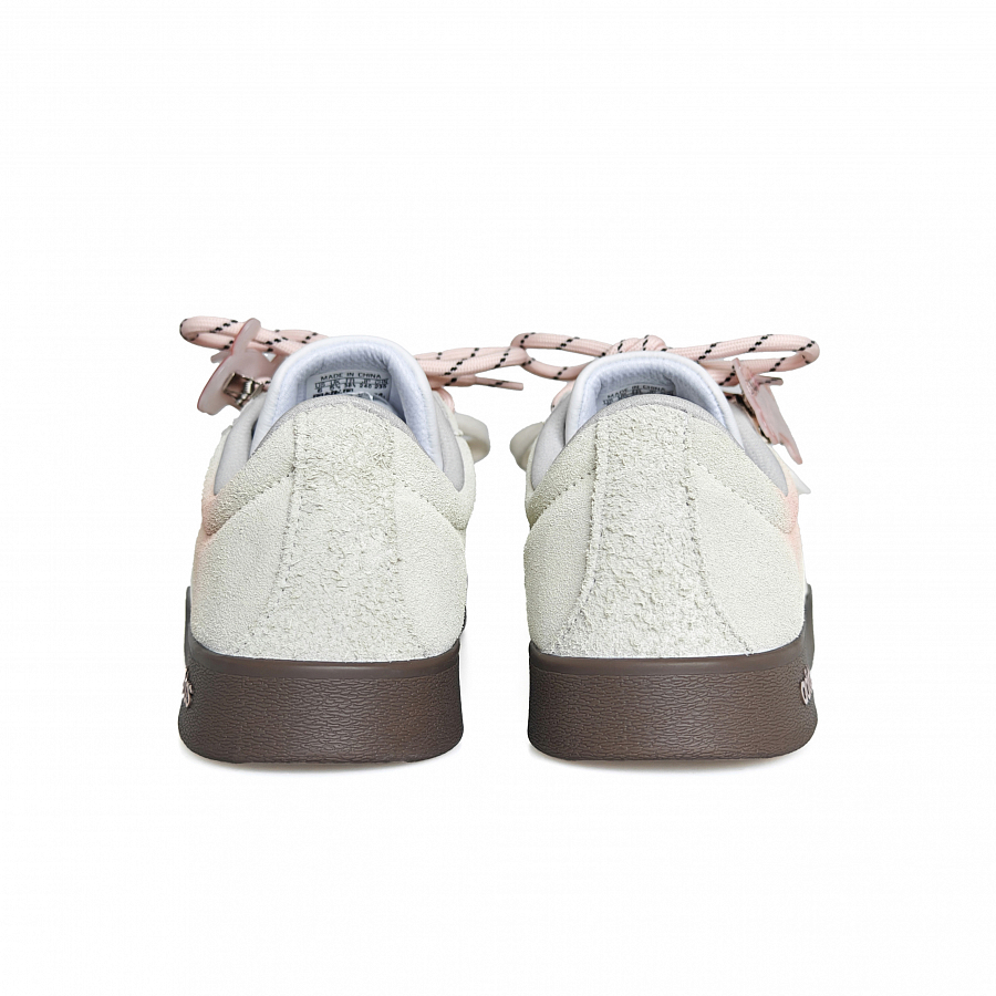Adidas VL COURT 2.0 Peach Blossom Abrasion Resistant Low Top German Army Trainers Women's Pink White купить в интернет-магазине Yoocart с быстрой доставкой по России.