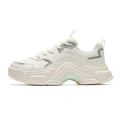 Anta Wear-Resistant Low-Top Athletic Shoes Women's White Green