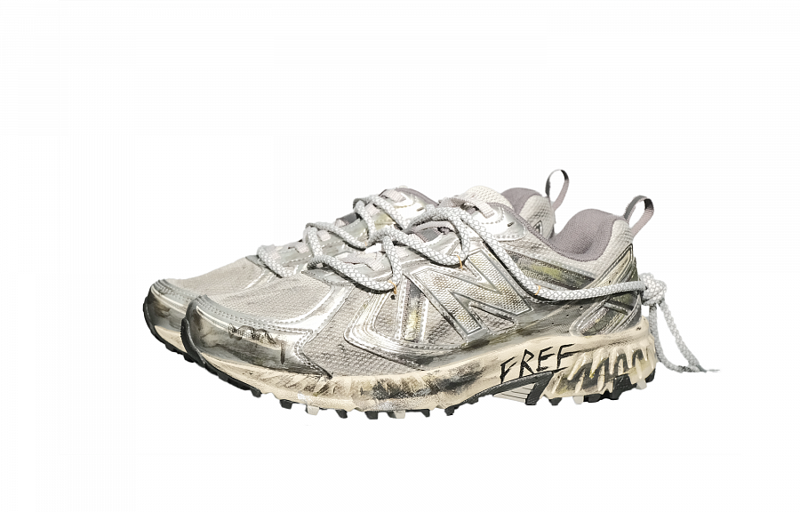 New Balance NB 410 V5 Abrasion Resistant Low Top Running Shoes Unisex Silver Black купить в интернет-магазине Yoocart с быстрой доставкой по России.