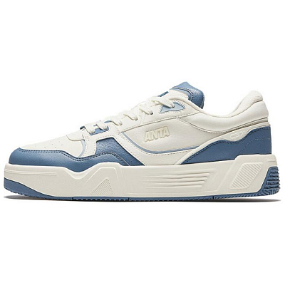 Anta Wear-Resistant Low-Top Skateboard Shoes Men's Blue White