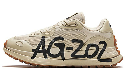 Anta Cushioning Wear-Resistant Low-Top Running Shoes Men's Beige Yellow Black
