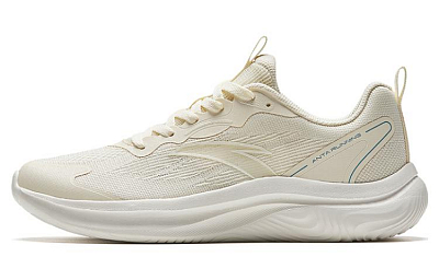 Anta Lingyun Anti Slip Wear Resistant Low Top Running Shoes Women's White Green