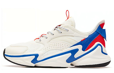 Anta Cushioned Slip-Resistant Low-Top Chunky Sneakers Men's White
