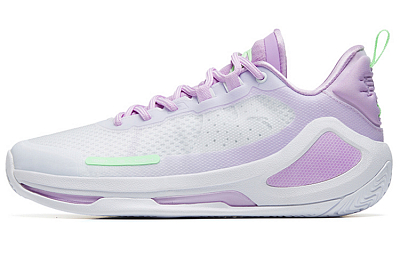 Anta Alien 3 SE Wear-Resistant Low-Top Performance Basketball Shoes Men's White Purple
