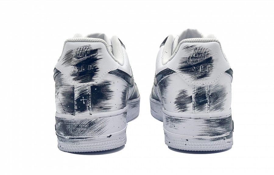 Nike Air Force 1 Street Artistic Low Top Skateboard Shoes Men's Black White купить в интернет-магазине Yoocart с быстрой доставкой по России.