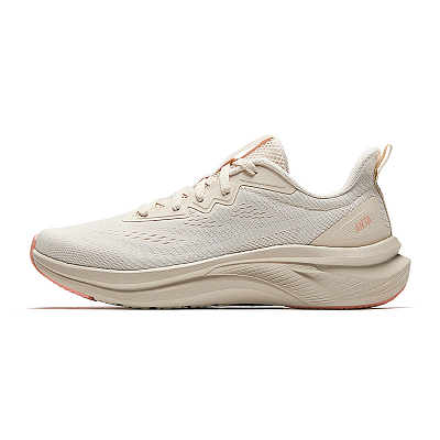Anta Anti-Slip And Wear-Resistant Breathable Low-Top Casual Running Shoes Women's Beige