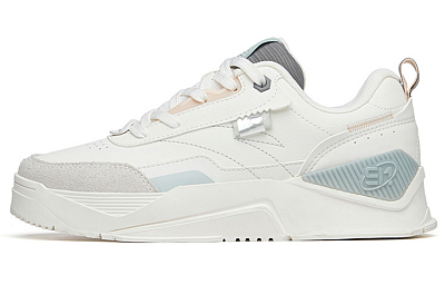 ANTA Skateboard Shoes Women's Low-Top White Blue