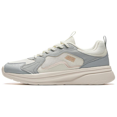 Anta Life Collection Cushioned Slip-Resistant Low-Top Casual Shoes Women's Beige Gray