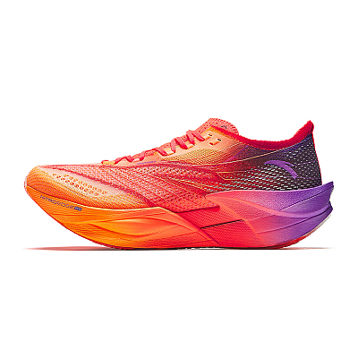 Anta C202 6.0 PRO Anti Slip Wear Resistant Low Top Running Shoes Men's Purple Orange
