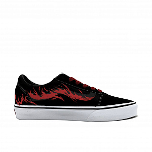 Vans Ward Abrasion Resistant Low Top Skateboard Shoes Women's Red 1 3976910