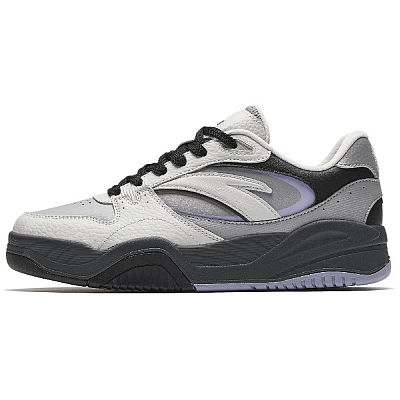 Anta Wave Shoes Height Increasing Wear-Resistant Lightweight Slip-Resistant Low-Top Skateboard Shoes Women's Black Gray