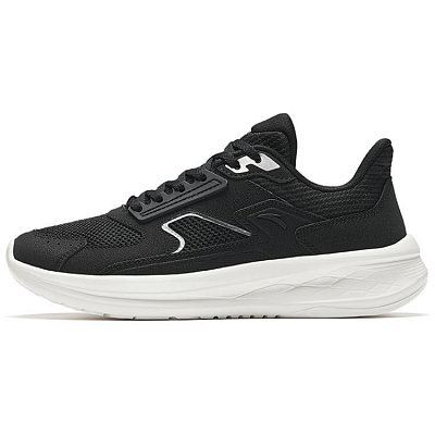 Anta Running Collection Cushioned Slip-Resistant Low-Top Running Shoes Women's Black