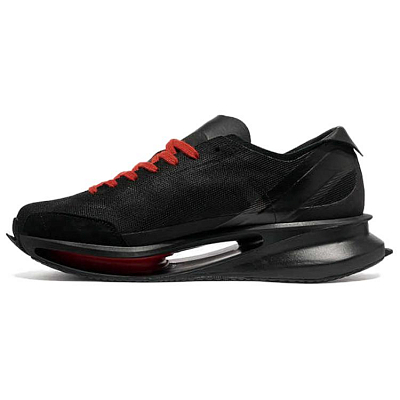 Y 3 Y3 Yohji Yamamoto Abrasion Resistant Low Top Casual Shoes Unisex Black Red
