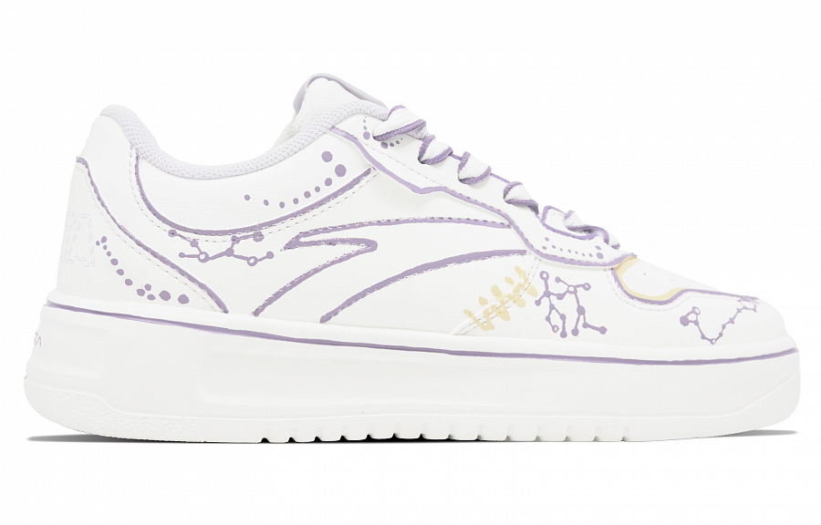 Anta Relaxed Anti Slip Wear Resistant Low Top Skateboard Shoes Women's Light Purple купить в интернет-магазине Yoocart с быстрой доставкой по России.