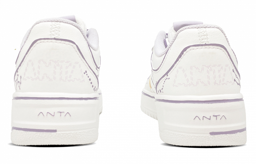 Anta Relaxed Anti Slip Wear Resistant Low Top Skateboard Shoes Women's Light Purple купить в интернет-магазине Yoocart с быстрой доставкой по России.