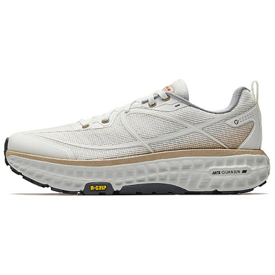 Anta Breathable And Slip Resistant Low Top Casual Running Shoes Men's White