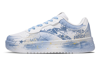 Anta Relaxed Slip Resistant, Balance, Lightweight Low Top Skateboard Shoes Women's Peacock Blue