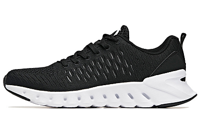 ANTA Running Shoes Men's Low Top Black/ANTA White