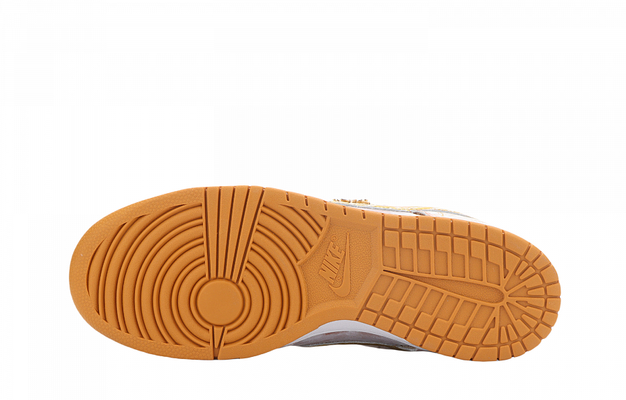 Nike Dunk Apollo, The Sun God Abrasion Resistant Low Top Skateboard Shoes Unisex White Orange Gold купить в интернет-магазине Yoocart с быстрой доставкой по России.
