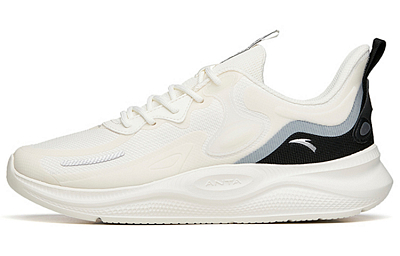 Anta Ling Yun 2 Slip Resistant, Abrasion Resistant, Breathable Low Top Running Shoes Men's White Black