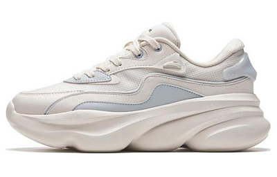 Anta Meow Shoes 3 Anti Slip Wear Resistant Low Top Chunky Sneakers Women's Cloud Gray