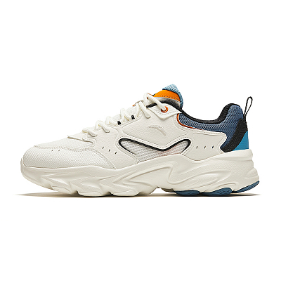 Anta Cushioning Wear-Resistant Low-Top Casual Shoes Men's White Blue Black