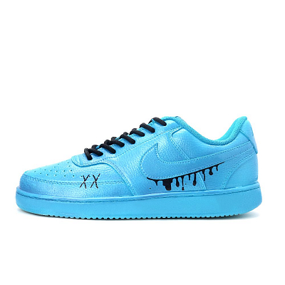 Nike Court Vision 1 Skateboard Shoes Men's Low top Blue/Black
