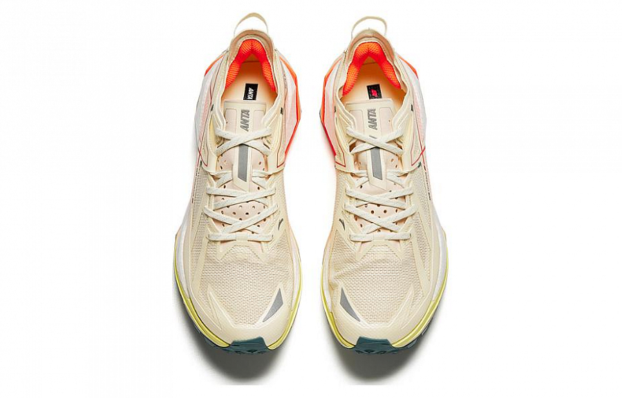 Anta Cushioned Slip-Resistant Low-Top Running Shoes Men's Yellow White купить в интернет-магазине Yoocart с быстрой доставкой по России.