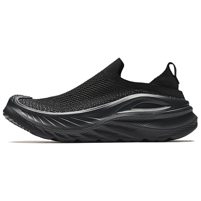 Anta Anti Slip Wear Resistant Low Top Casual Shoes Men's Black